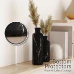 Black Marble Look Vase Set for Home Decor