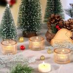 24 Pcs Gold Tealight Candle Holders for Home Decor