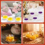 36 Clear Glass Tealight Candle Holders Set