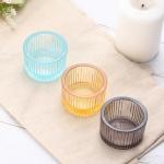 Tealight Candle Holders in Elegant Green, 2-Pack