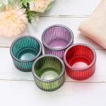 Tealight Candle Holders in Elegant Green, 2-Pack