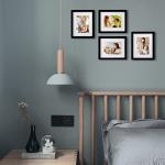 Set of 4 Black 8x10 Solid Wood Frames