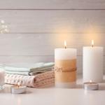 Tealight Candle Holders in Elegant Green, 2-Pack