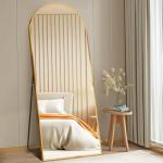 DUMOS Gold Arched Full Length Floor Mirror