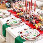 Christmas Stoneware Dinnerware Set - 16 Pieces