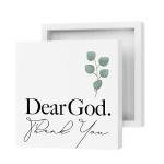 Rustic Farmhouse Wooden Box Sign with Christian Quote