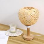 Rustic Bamboo Pendant Lamp Shade for Home Decor