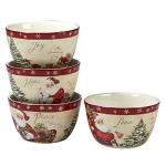 Holiday Wishes 16-Piece Dinnerware Set, Multicolor