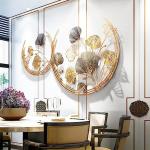 Metal Ginkgo Biloba Wall Decor – Gold Flowers