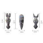 Hand-Carved African Tribal Mask Wall Art