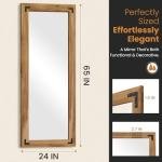 Full Length Wooden Frame Mirror for Any Room