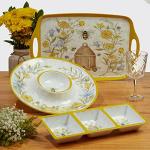 Bee Sweet 12-Piece Melamine Dinnerware Set for 4