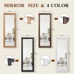 Large 65"x24" Solid Wood Frame Full Length Mirror