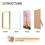 Upsimples Set of 3 Gold 4x6 Picture Frames