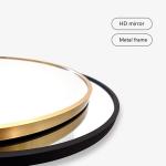 Arched Full Length Floor Mirror with Stand - Gold