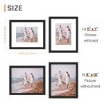 Upsimples Black 8x10 Picture Frame Set of 5