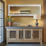 Rustic Full Length Wood Frame Floor Mirror