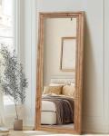 Large 65"x24" Solid Wood Frame Full Length Mirror