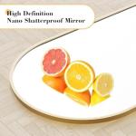 Arched Full Length Mirror with Stand, Gold 65