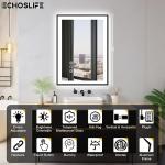 EchosLife 24x36 LED Backlit Bathroom Mirror
