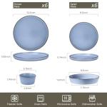 Herogo 16-Piece Dinnerware Set with Pasta Bowls