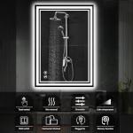 24" x 36" Dimmable Backlit LED Bathroom Mirror