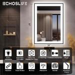 EchosLife 28x36 Backlit LED Bathroom Mirror