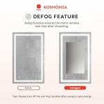 36x24 LED Backlit Bathroom Mirror with Anti-Fog