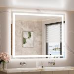 LED Lighted Anti-Fog Bathroom Mirror 42x36