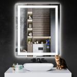 36"x30" LED Anti-Fog Bathroom Mirror with Lights