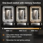 36"x24" LED Backlit Bathroom Vanity Mirror