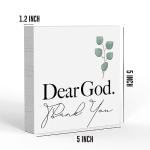 Rustic Farmhouse Wooden Box Sign with Christian Quote