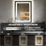 EchosLife 24"x36" Dimmable LED Bathroom Mirror