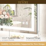 LED Lighted Anti-Fog Bathroom Mirror 42x36