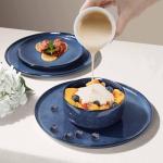 Starry Blue 12-Piece Stoneware Dinnerware Set