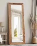 Large 65"x24" Solid Wood Frame Full Length Mirror