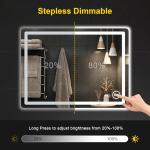 Dimmable LED Mirror with Anti-Fog and 3 Colors