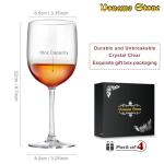 Shatterproof Stone Wine Glasses - Set of 4