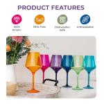 Shatterproof Wine Glasses – Set of 6