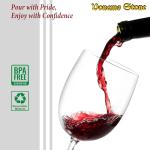 Shatterproof Stone Wine Glasses - Set of 4