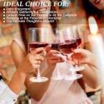 Shatterproof Stone Wine Glasses - Set of 4