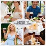 Set of 6 Unbreakable Vintage Plastic Wine Glasses