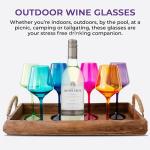 Shatterproof Wine Glasses – Set of 6