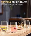 Set of 6 Unbreakable Stemless Wine Glasses