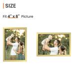 Upsimples Set of 3 Gold 4x6 Picture Frames