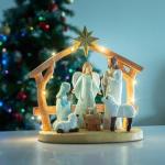 Nativity Scene Figurine with Lights for Christmas