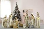 10-Piece Christmas Nativity Set with Manger and Animals