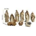 Kambanan 11-Piece Hand-Painted Nativity Set