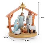 Nativity Scene Figurine with Lights for Christmas
