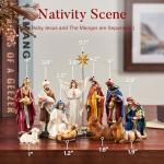 13-Piece Christmas Nativity Set for Home Decor